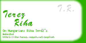 terez riha business card
